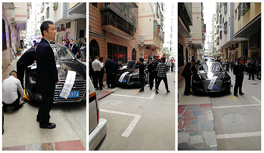 一線執(zhí)行干警正在工作